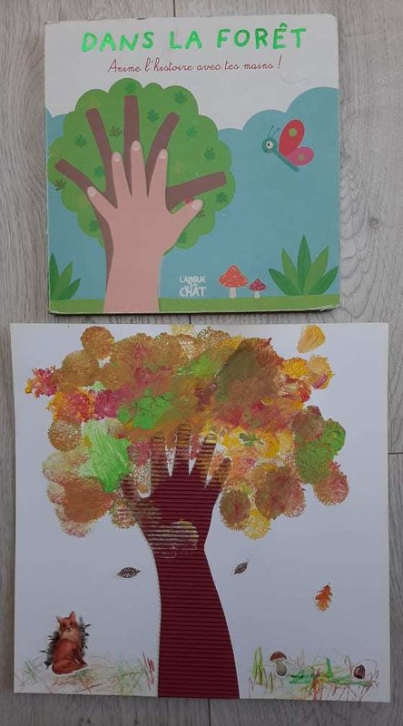 Arbre d'automne avec le bras  